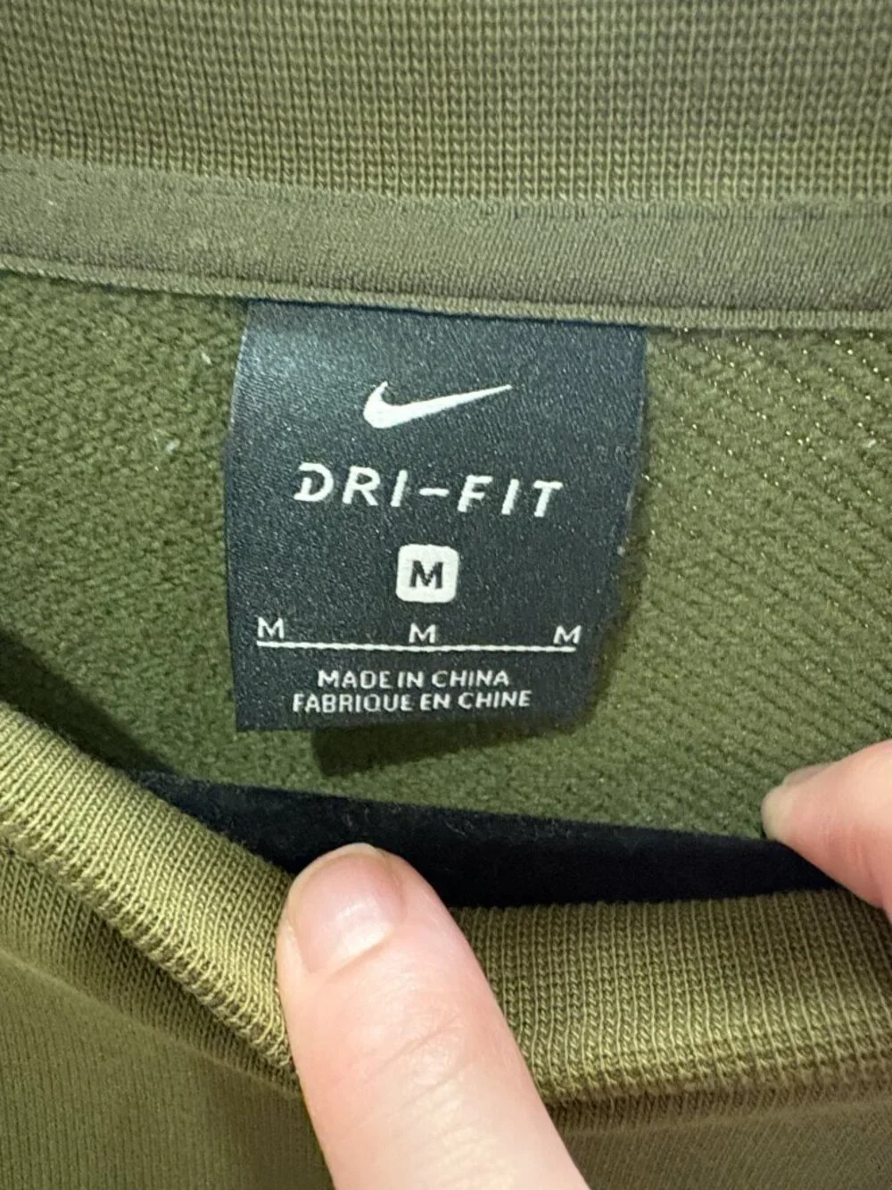 Nike Green Cropped Crewneck Sweatshirt Women's Medium